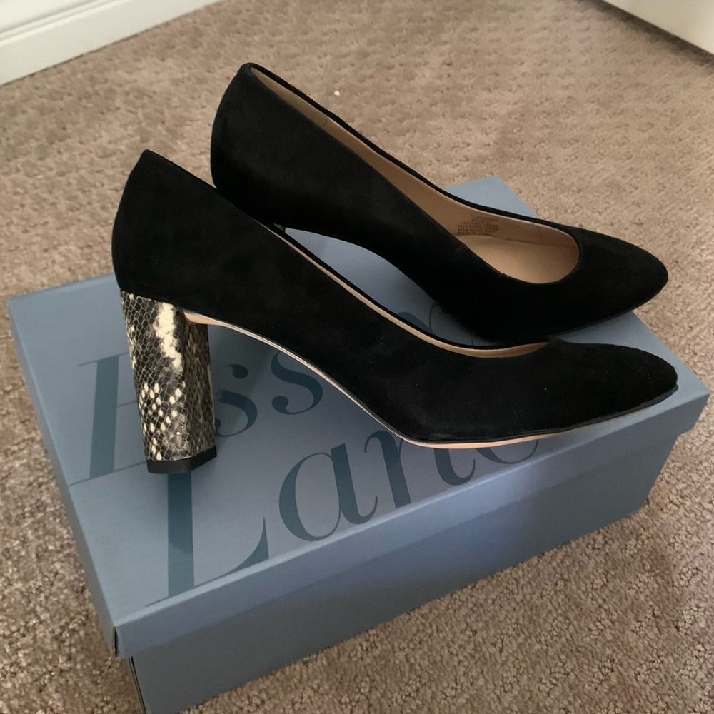 Essex Lane: Suede block heels / size 6.5
